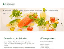 Tablet Screenshot of landhaus-grueneklee.de